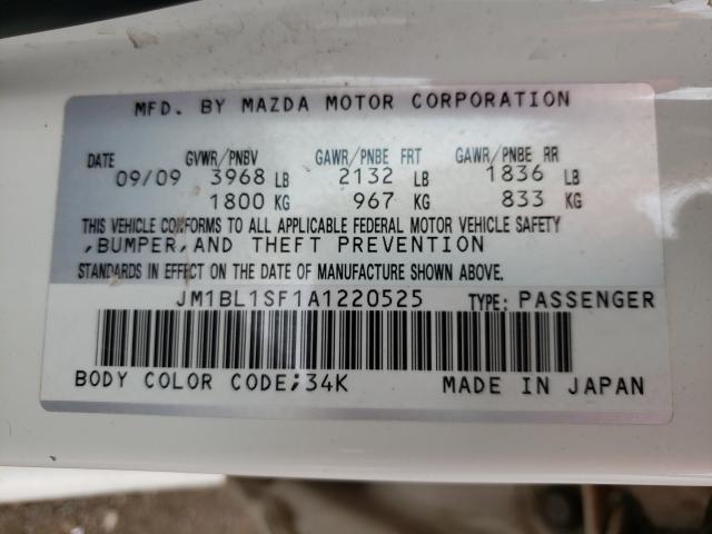 Photo 10 from auction – 2010 MAZDA 3 I with VIN JM1BL1SF1A1220525