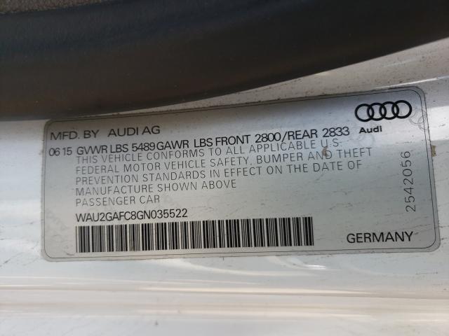 Photo 10 from auction – 2016 AUDI A7 PRESTIG with VIN WAU2GAFC8GN035522