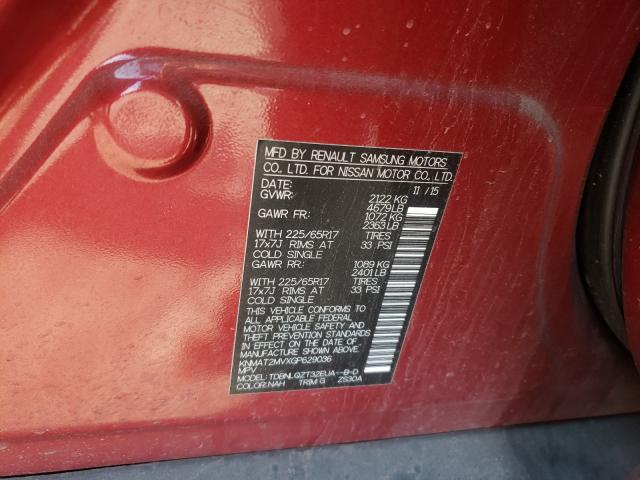 Фото 10 с аукциона – 2016 NISSAN ROGUE S с VIN KNMAT2MVXGP629036