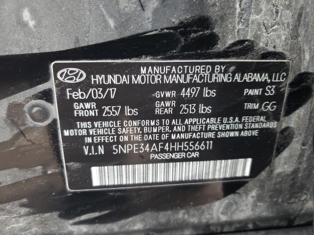 Photo 10 from auction – 2017 HYUNDAI SONATA SPO with VIN 5NPE34AF4HH556611