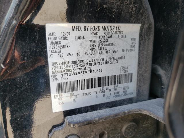 Photo 10 from auction – 2010 FORD F250 SUPER with VIN 1FTSW2A57AEB18628