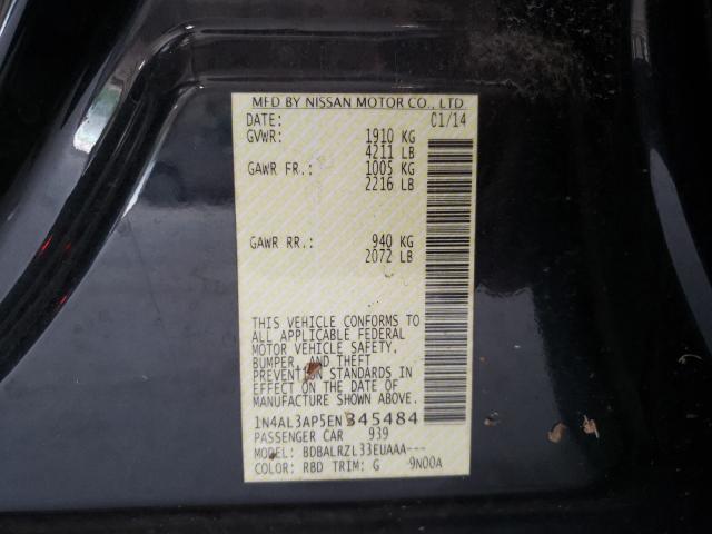 Photo 10 from auction – 2014 NISSAN ALTIMA 2.5 with VIN 1N4AL3AP5EN345484