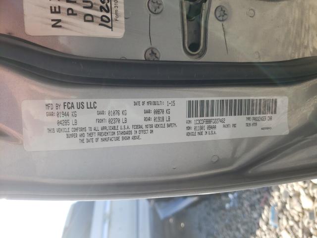 Photo 10 from auction – 2015 DODGE DART SXT with VIN 1C3CDFBB8FD227462
