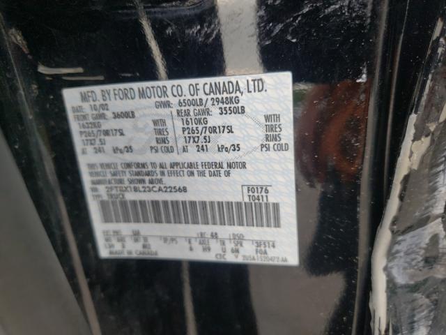 Photo 10 from auction – 2003 FORD F150 with VIN 2FTRX18L23CA22568