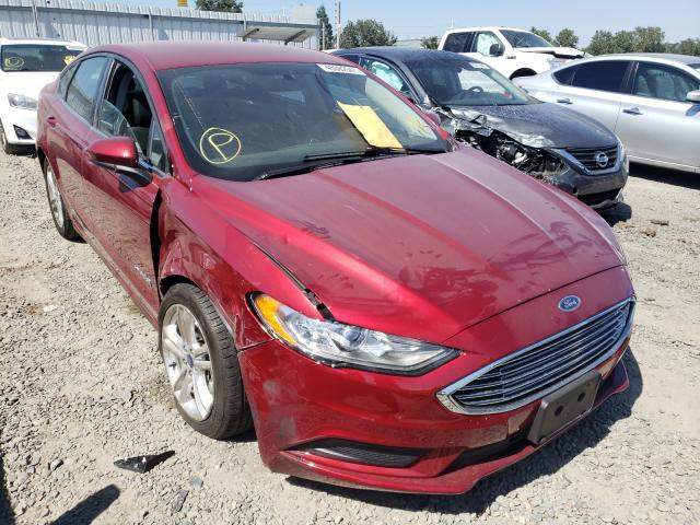 FORD FUSION SE 2018 with VIN 3FA6P0LU3JR172597 - Photo from auction