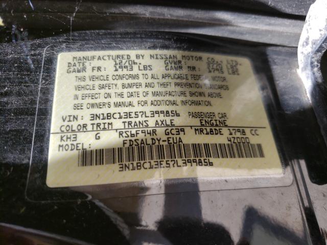 Photo 10 from auction – 2007 NISSAN VERSA S with VIN 3N1BC13E57L399856