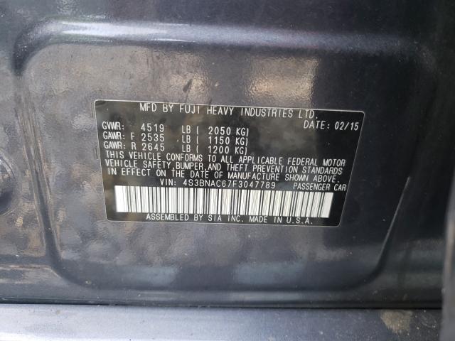 Photo 10 from auction – 2015 SUBARU LEGACY 2.5 with VIN 4S3BNAC67F3047789