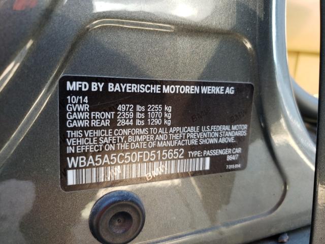 Photo 10 from auction – 2015 BMW 528 I with VIN WBA5A5C50FD515652