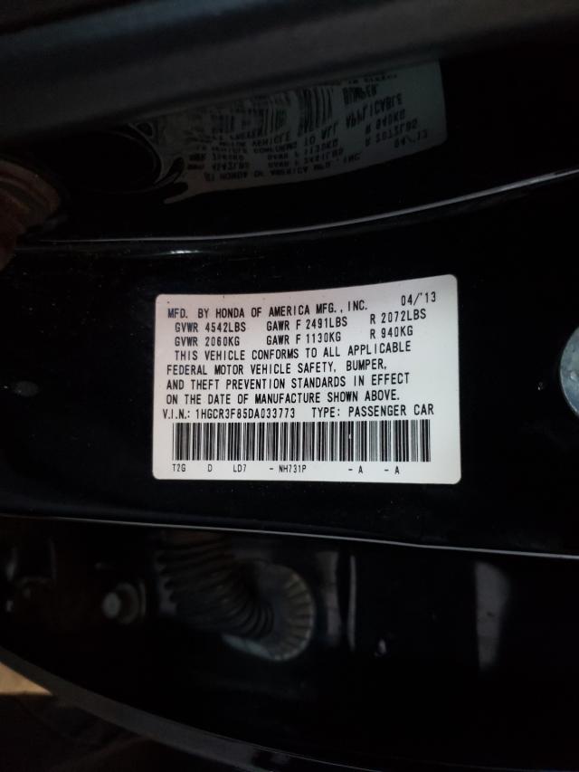 Photo 10 from auction – 2013 HONDA ACCORD EXL with VIN 1HGCR3F85DA033773