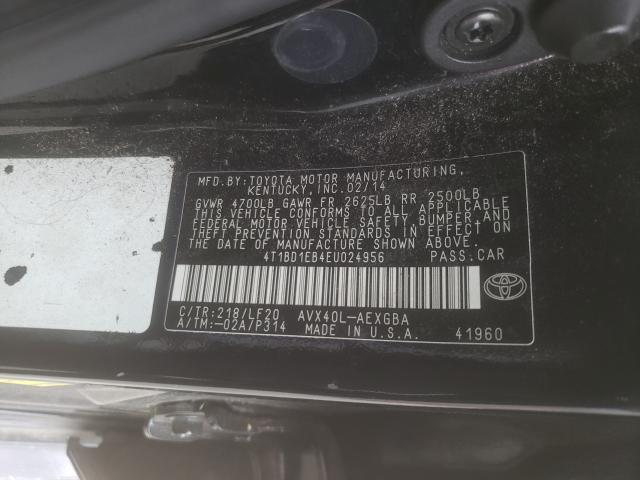 Photo 10 from auction – 2014 TOYOTA AVALON HYB with VIN 4T1BD1EB4EU024956