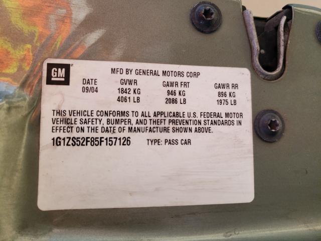Photo 10 from auction – 2005 CHEVROLET MALIBU with VIN 1G1ZS52F85F157126