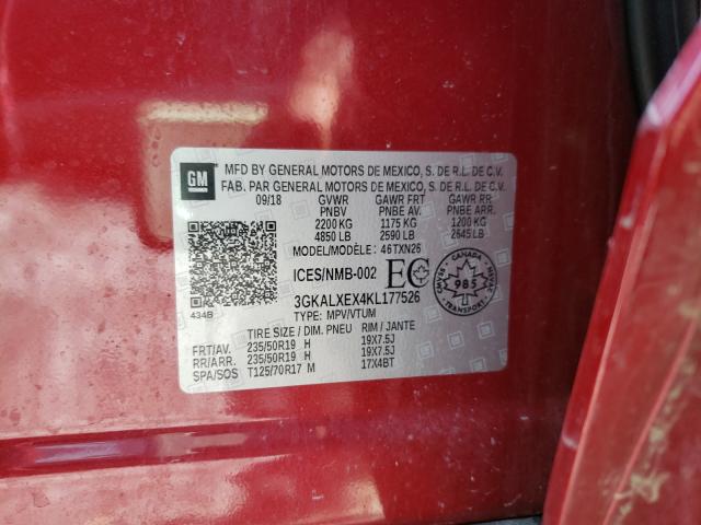 Photo 10 from auction – 2019 GMC TERRAIN DE with VIN 3GKALXEX4KL177526
