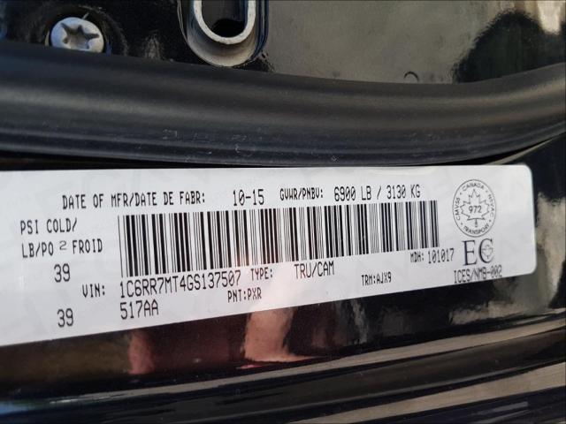 Photo 9 from auction – 2016 RAM 1500 SPORT with VIN 1C6RR7MT4GS137507