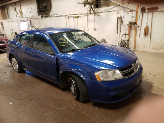 DODGE AVENGER SE 2012 with VIN 1C3CDZAG8CN309700 - Photo from auction