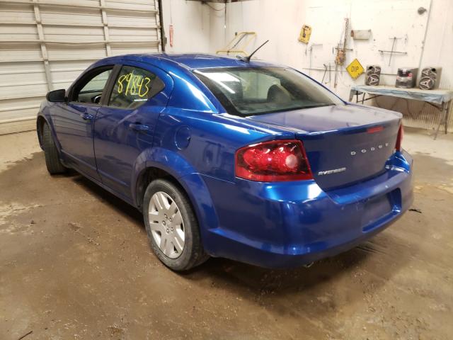 Photo 3 from auction – 2012 DODGE AVENGER SE with VIN 1C3CDZAG8CN309700
