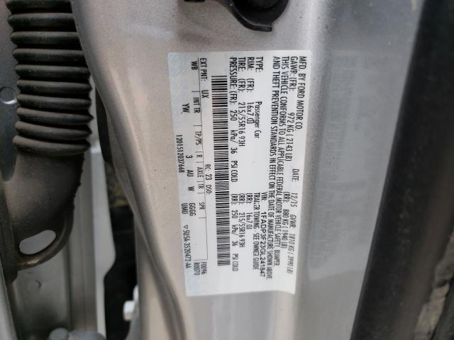 Photo 10 from auction – 2016 FORD FOCUS SE with VIN 1FADP3F23GL241847