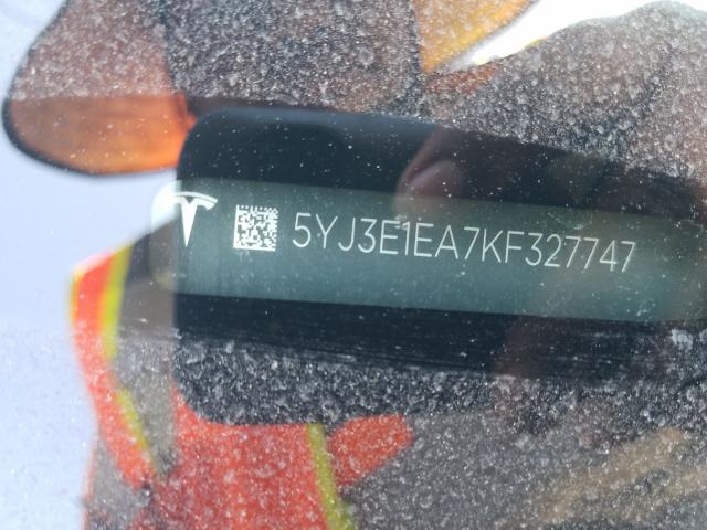Photo 10 from auction – 2019 TESLA MODEL 3 with VIN 5YJ3E1EA7KF327747
