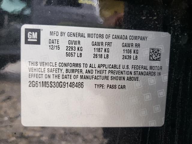 Photo 10 from auction – 2016 CADILLAC XTS LUXURY with VIN 2G61M5S30G9148486