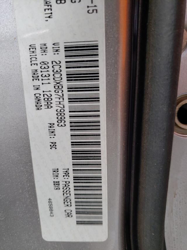 Photo 10 from auction – 2015 DODGE CHARGER SE with VIN 2C3CDXBG7FH798963