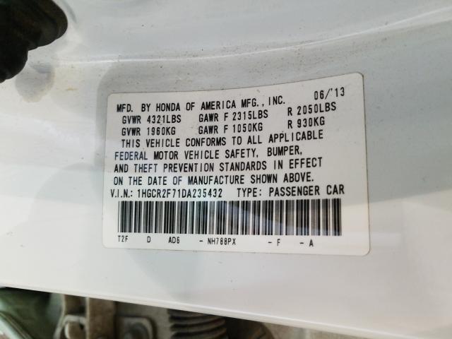 Photo 10 from auction – 2013 HONDA ACCORD EX with VIN 1HGCR2F71DA235432