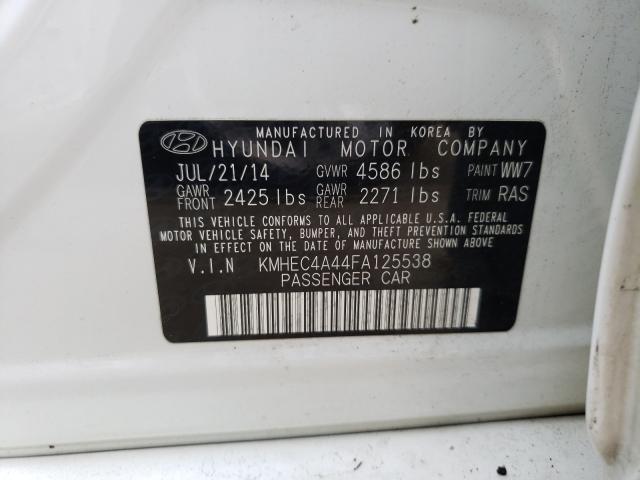 Photo 10 from auction – 2015 HYUNDAI SONATA HYB with VIN KMHEC4A44FA125538