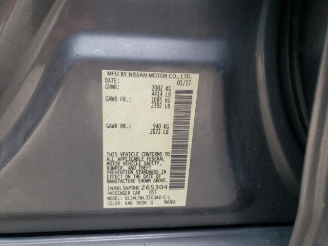 Photo 10 from auction – 2017 NISSAN ALTIMA 3.5 with VIN 1N4BL3AP9HC265304