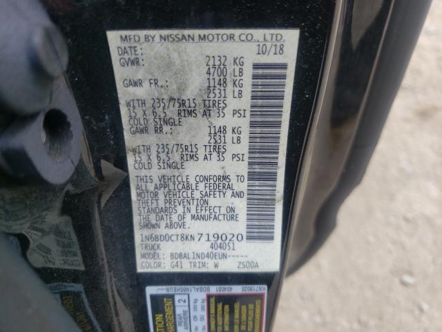 Photo 10 from auction – 2019 NISSAN FRONTIER S with VIN 1N6BD0CT8KN719020