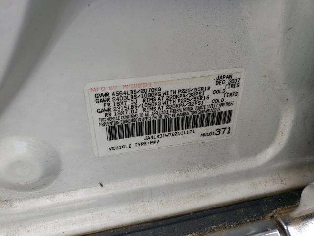 Photo 10 from auction – 2008 MITSUBISHI OUTLANDER with VIN JA4LS31W78Z011171