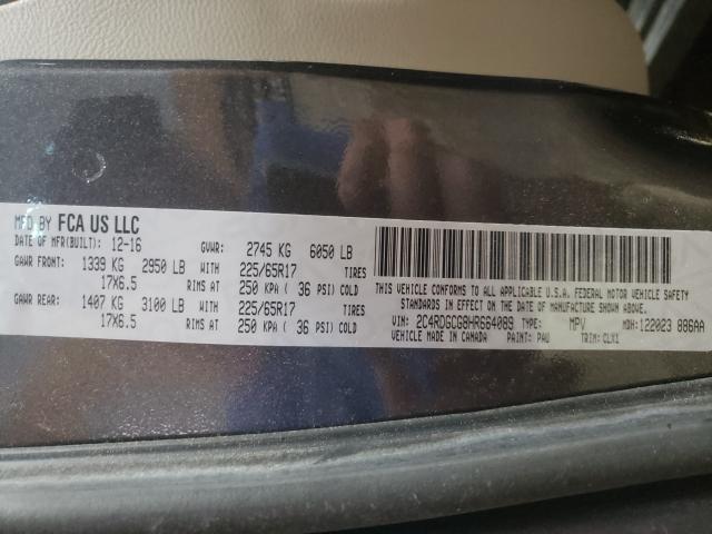 Photo 10 from auction – 2017 DODGE GRAND CARA with VIN 2C4RDGCG8HR664089