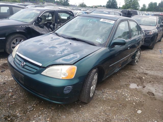 Photo 2 from auction – 2001 HONDA CIVIC EX with VIN 2HGES26791H559092