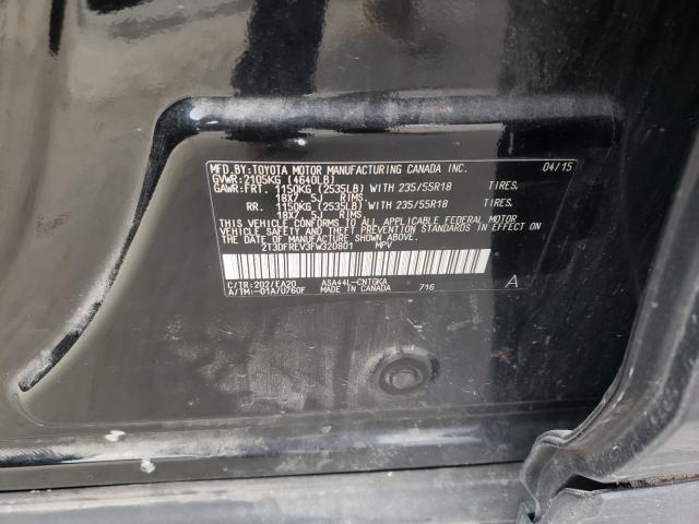 Photo 10 from auction – 2015 TOYOTA RAV4 LIMIT with VIN 2T3DFREV3FW320801