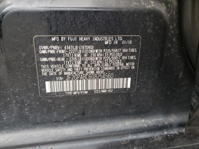 Photo 10 from auction – 2016 SUBARU CROSSTREK with VIN JF2GPABC6G8254560