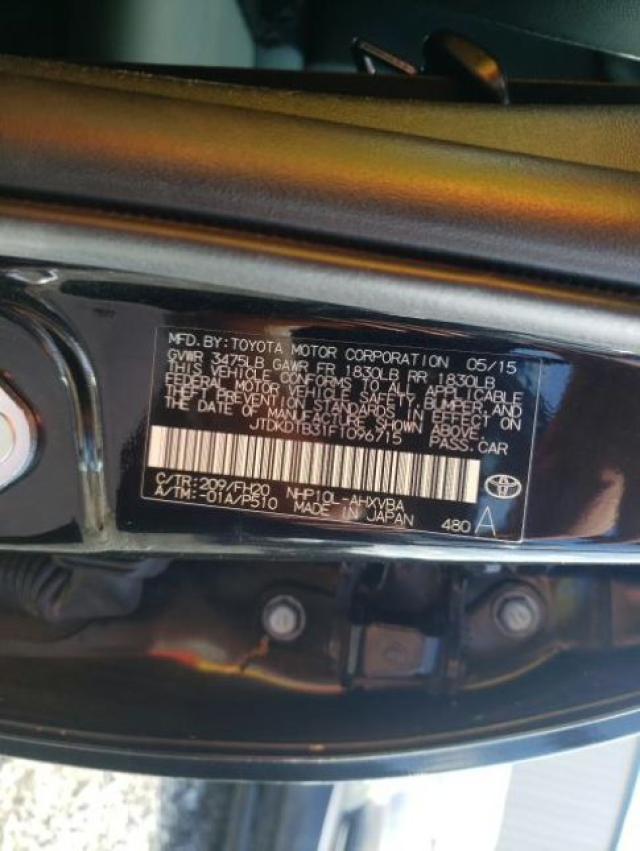 Photo 10 from auction – 2015 TOYOTA PRIUS C with VIN JTDKDTB31F1096715