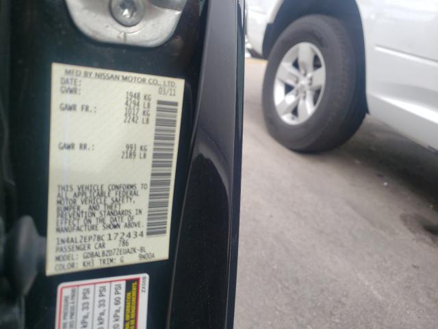 Photo 10 from auction – 2011 NISSAN ALTIMA S with VIN 1N4AL2EP7BC172434