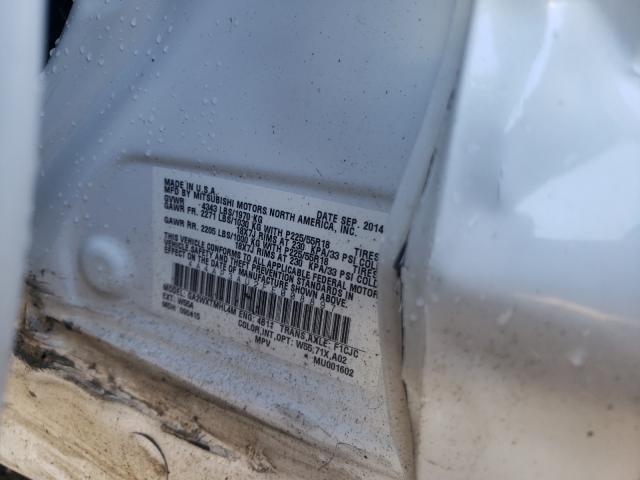 Photo 10 from auction – 2015 MITSUBISHI OUTLANDER with VIN 4A4AP3AU2FE008897
