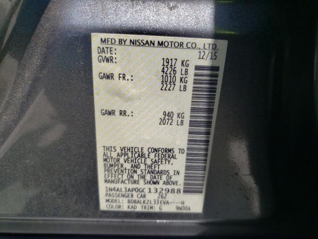 Photo 10 from auction – 2016 NISSAN ALTIMA 2.5 with VIN 1N4AL3AP0GC132988