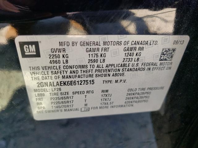 Photo 10 from auction – 2014 CHEVROLET EQUINOX LS with VIN 2GNALAEK6E6127515