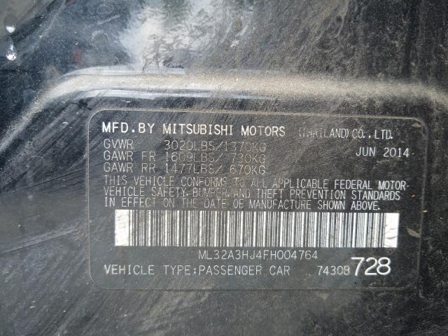 Photo 10 from auction – 2015 MITSUBISHI MIRAGE DE with VIN ML32A3HJ4FH004764