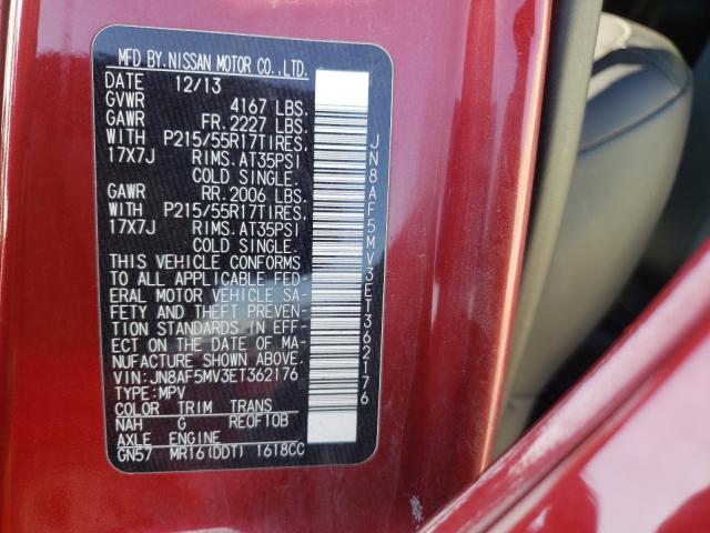 Photo 10 from auction – 2014 NISSAN JUKE S with VIN JN8AF5MV3ET362176