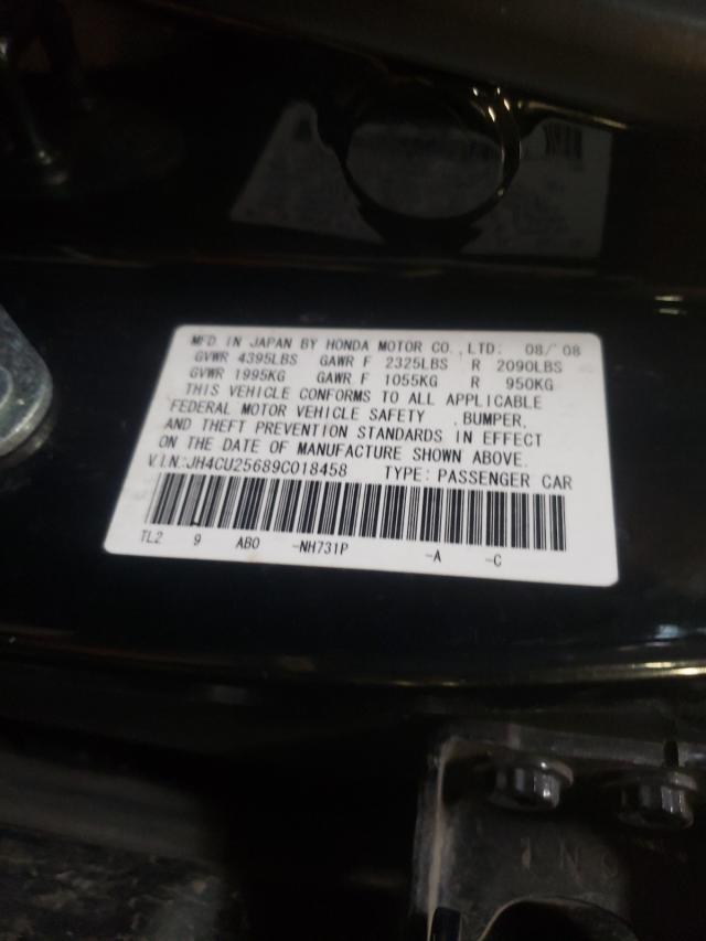 Photo 10 from auction – 2009 ACURA TSX with VIN JH4CU25689C018458