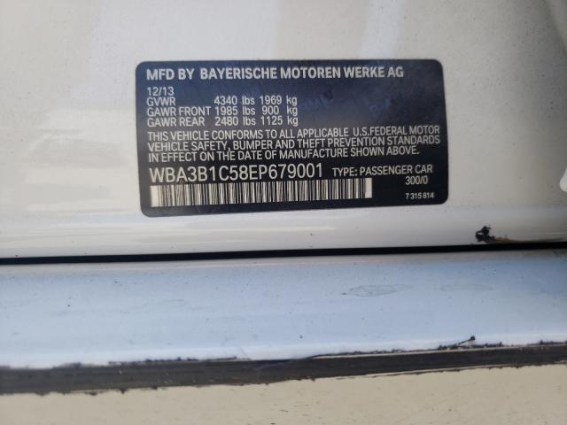 Photo 10 from auction – 2014 BMW 320 I with VIN WBA3B1C58EP679001