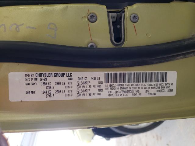 Photo 10 from auction – 2010 JEEP COMPASS SP with VIN 1J4NT4FB5AD506764