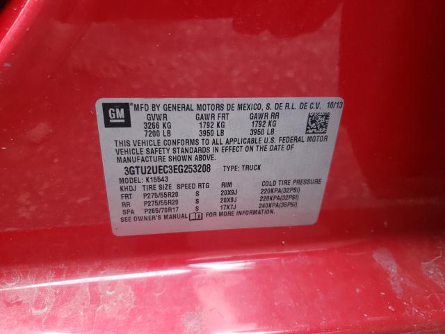 Photo 10 from auction – 2014 GMC SIERRA K15 with VIN 3GTU2UEC3EG253208