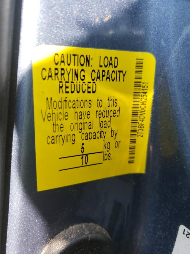 Photo 10 from auction – 2012 TOYOTA RAV4 with VIN 2T3BF4DV0CW254151