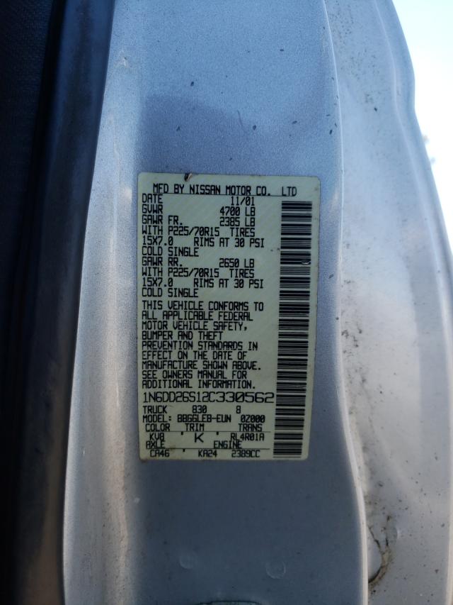 Photo 10 from auction – 2002 NISSAN FRONTIER K with VIN 1N6DD26S12C330562