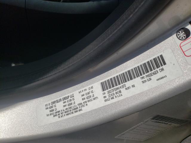 Photo 10 from auction – 2010 DODGE AVENGER R/ with VIN 1B3CC5FB3AN141872