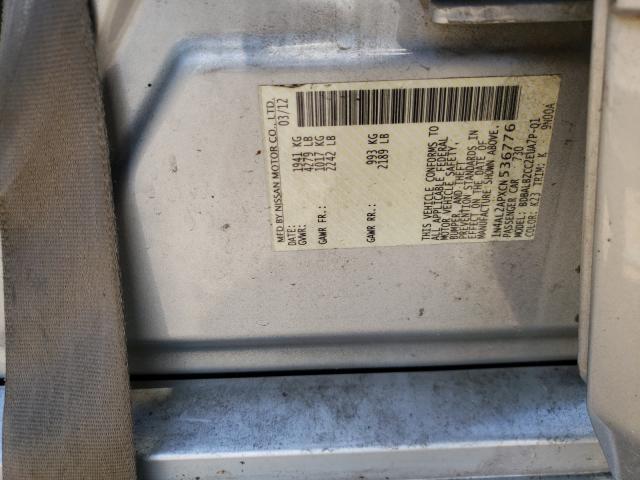 Photo 10 from auction – 2012 NISSAN ALTIMA BAS with VIN 1N4AL2APXCN536776