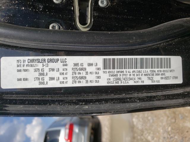 Photo 10 from auction – 2014 RAM 1500 SLT with VIN 1C6RR6LT4ES154414