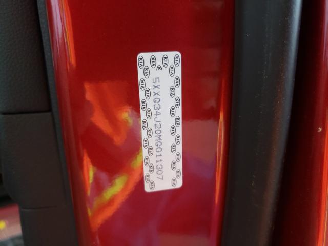 Photo 10 from auction – 2021 KIA K5 EX with VIN 5XXG34J20MG011307