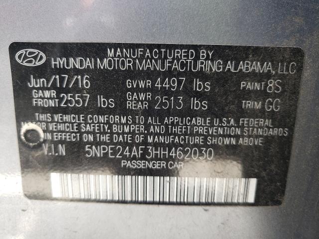 Photo 10 from auction – 2017 HYUNDAI SONATA SE with VIN 5NPE24AF3HH462030